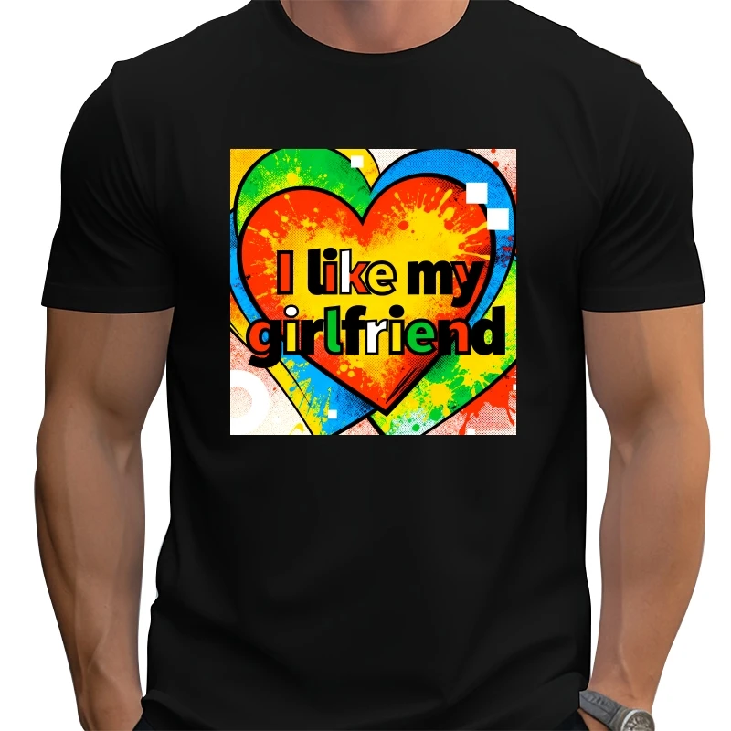 

Fun Hip Hop cartoon fashion T-shirt breathable comfy crewneck Street Loose large size 100% Cotton Top