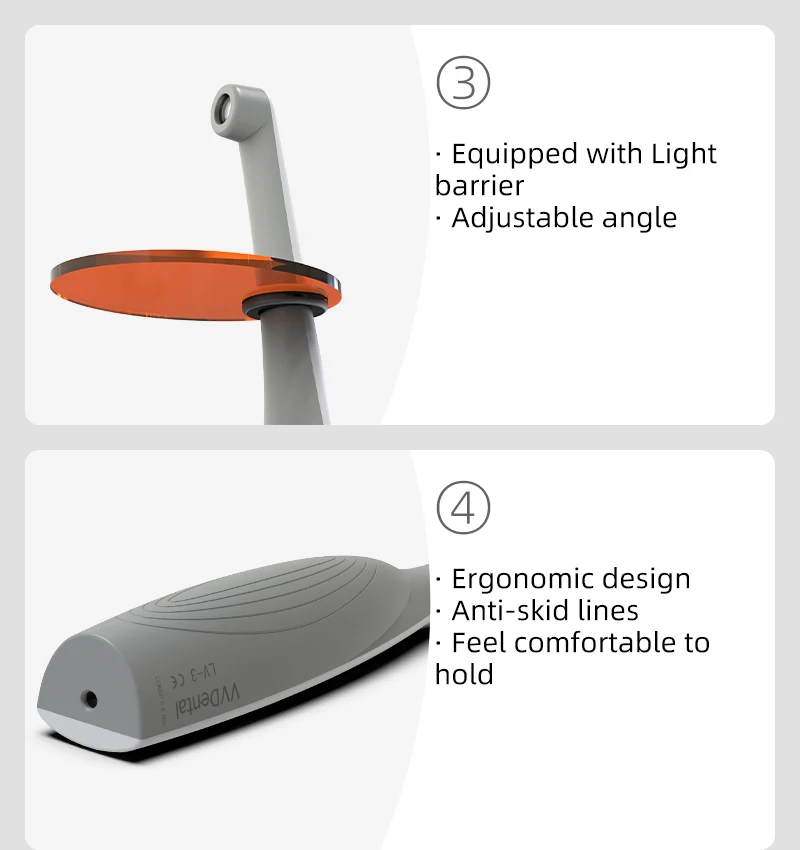 VVDental LED-Aushärtelampe für Zahnmedizin, Dental-Aushärtung für Zahnarztwerkzeuge, Photopolymerisator 3S Gear, Harz-Aushärtungsinstrument – Detail 5