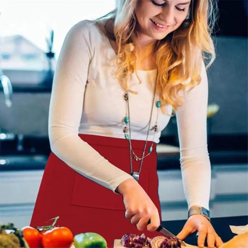 

270D Kitchen Aprons Waitress Apron Short Half Apron Cooking Aprons Waist Apron