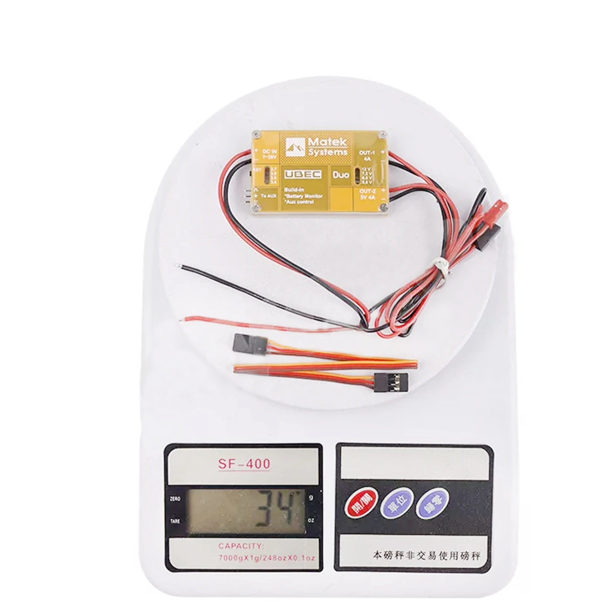 Matek System UBEC DUO 4A/5~12V& 4A/5V For RC Quadcopter Airplane Multicopter UBEC Power Model
