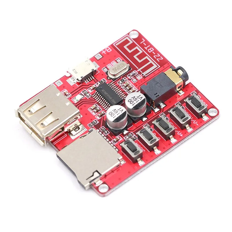 Bluetooth MP3 decoding module audio receiver board lossless car speaker amplifier modification Bluetooth 4.1 circuit DIY