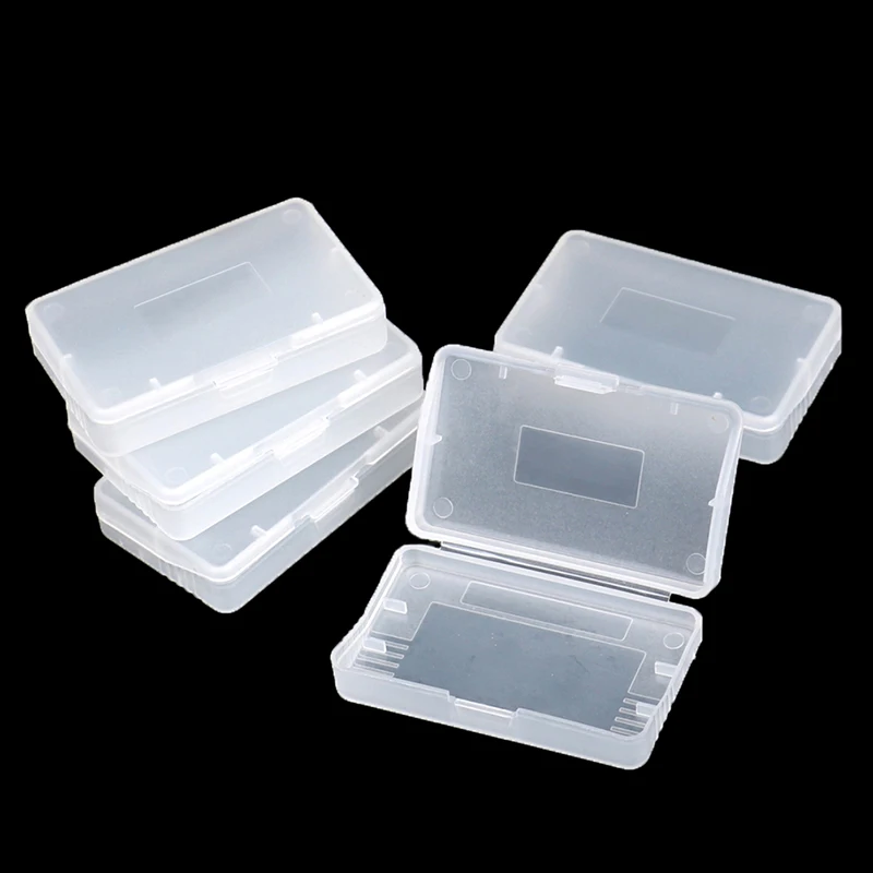 Boîte de Rangement Transparente pour Jeu Gameboy Advance GBA GBASP, Étui de Protection Anti-poussière pour Cartouche, Collection de Cartes, 5 Pièces