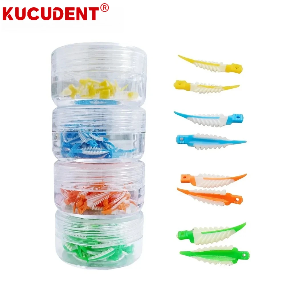 40 Stück/Box Professionelle Interdentalkeile aus Silikon 270 °   Versiegelungs-Verbundkeile, autoklavierbar, für die Zahnmedizin.