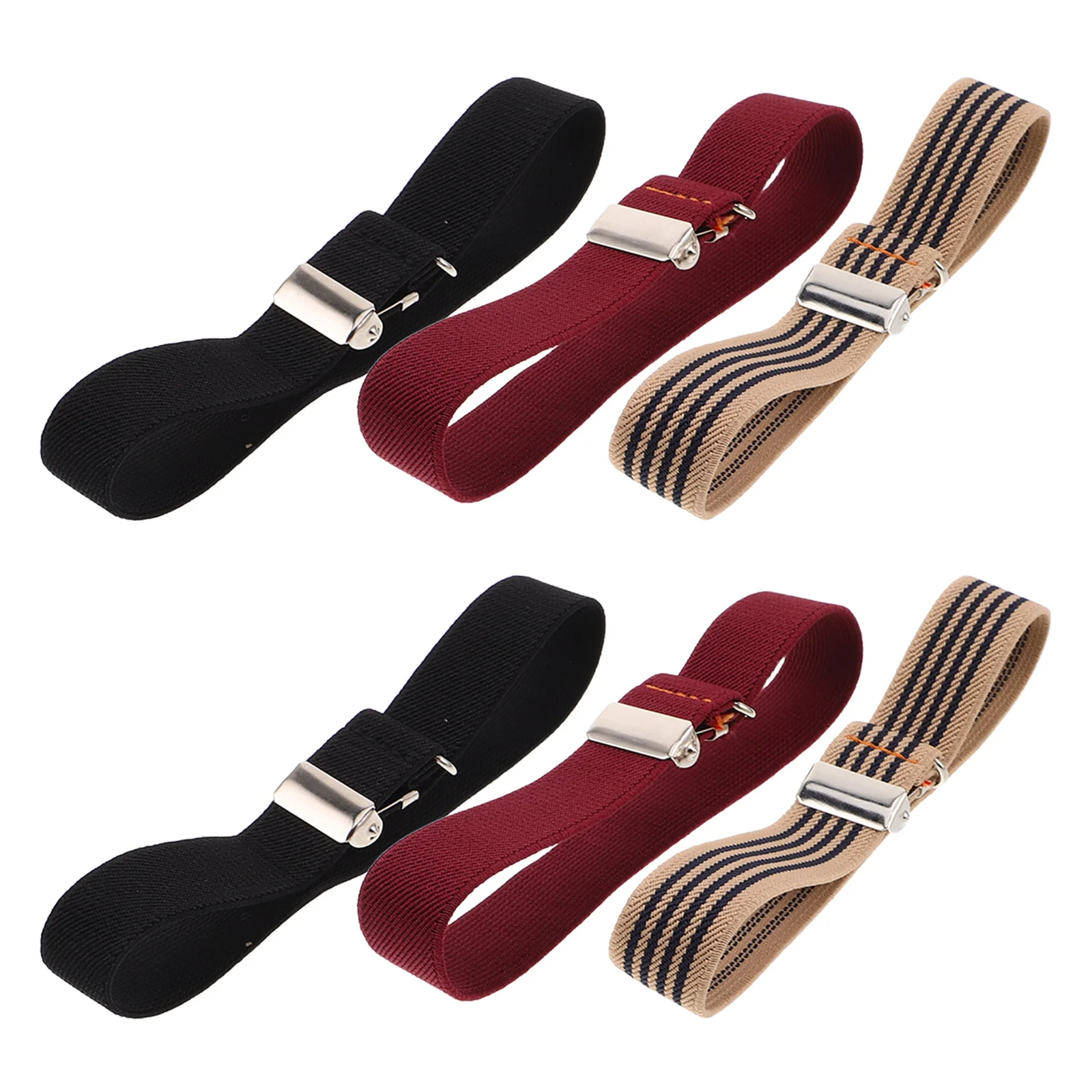 أربطة ذراع مرنة قابلة للتعديل لأكمام القميص وحوامل أكمام غير قابلة للانزلاق مقاومة للعرق للرجال والنساء واللياقة البدنية والجري يوميًا