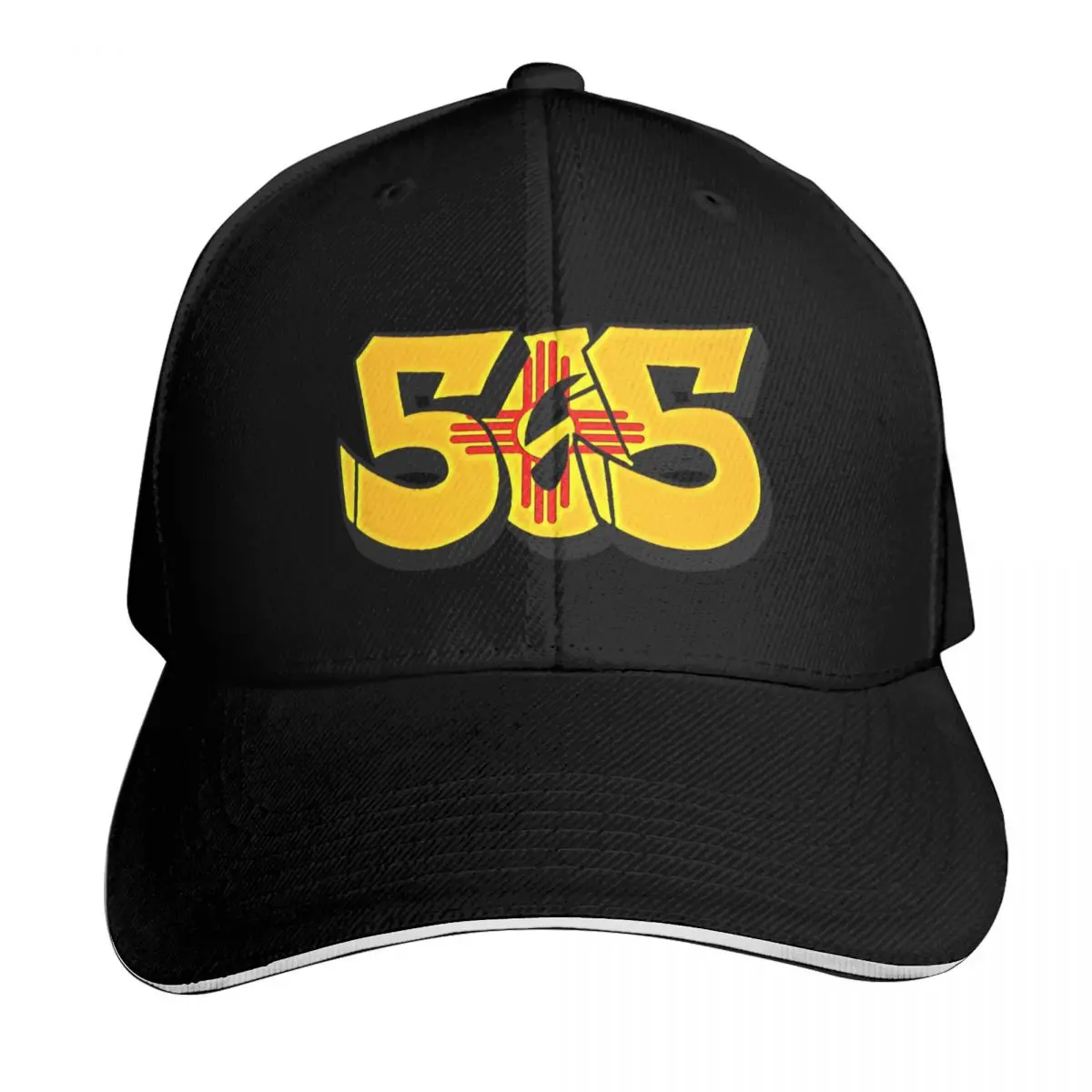 Latest New Mexico Flag 505 Area Code Graffiti Shop Baseball Cap Men Women Casual Summer Sport Sun Cap