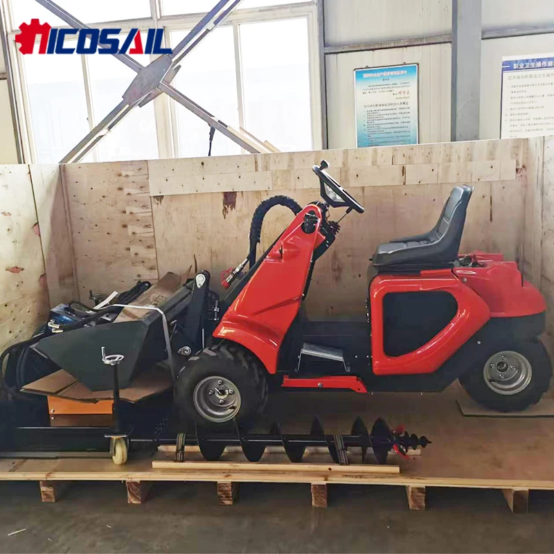 

Hot Sale 3 Wheel Skid Steer Loader - EUR5 & CE Compliant, Suitable for Landscaping & family Garden Work