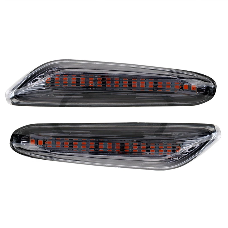 2PCS Car Light LED Always On Turn Signal Side Light Blinker Lamp For BMW- X1 X3 E46 E60 E61 E81 E82 E88 E90 E91