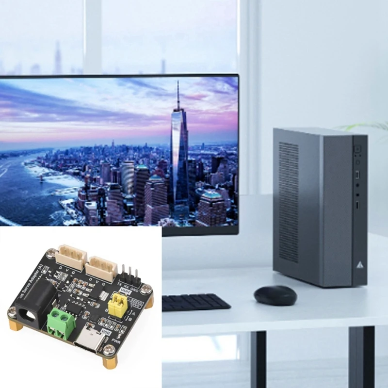 บอร์ดไดรเวอร์เซอร์โวบัสอนุกรมรวมแหล่งจ่ายไฟเซอร์โวและตัวควบคุมเซอร์โวสําหรับ Raspberry Pi/Arduino/ESP32