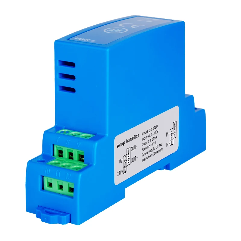 Voltage Transmitter 4-20mA 0-10V RS485 AC DC Voltage Transducer 0-100V 0-200V 0-300V 0-500V 0-1000V Voltage Sensor Transmitter