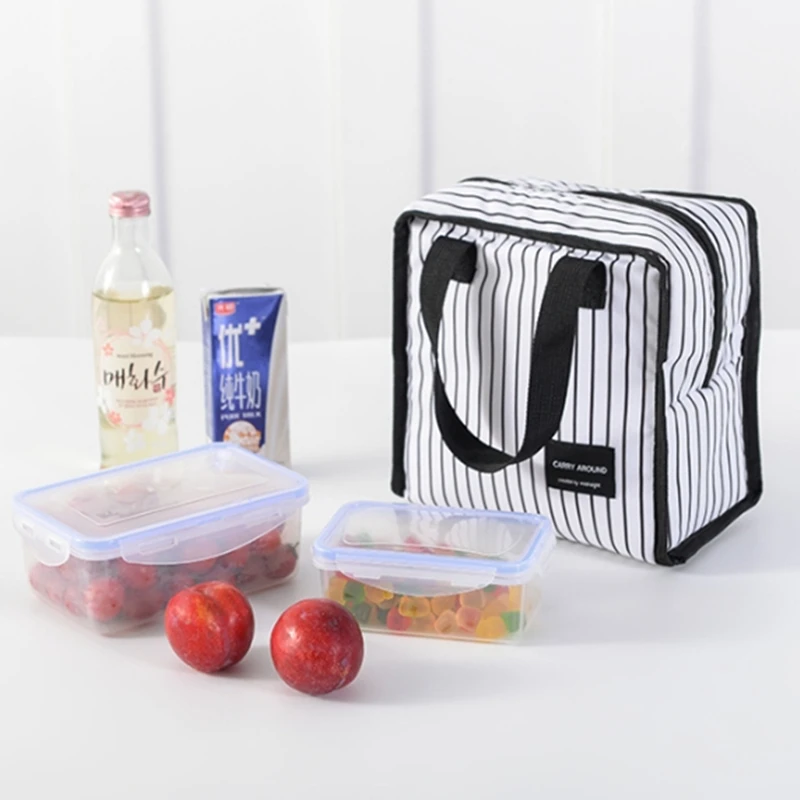 Fiambrera portátil de 3 formas para mujer, bolsa de aislamiento para el trabajo, escuela, Picnic, enfriador fresco, Bento