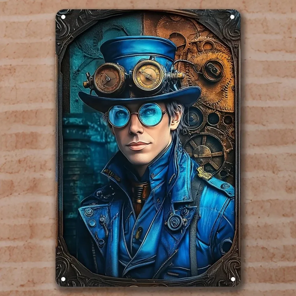Steampunk Retro Aluminum Wall Art Metal Sign 8x12in 12x18in