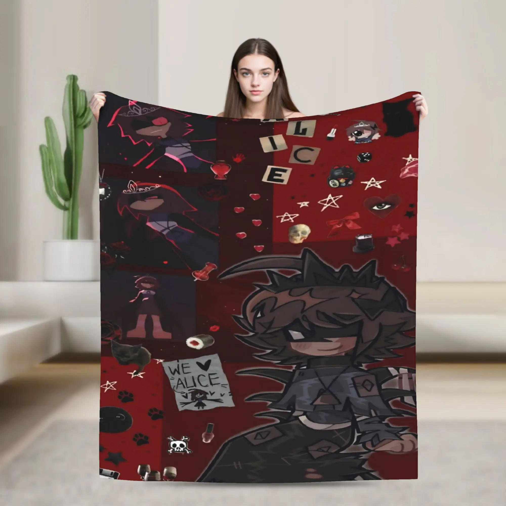 FPE Fundamental Paper Education Blankets Flannel  Cozy Ultra-Soft Throw Blanket for Home Plush Thin Quilt
