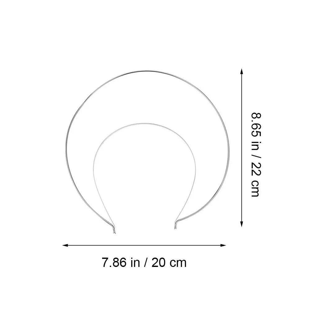 6 قطع من عصابات الشعر المعدنية على شكل تاج، غطاء رأس DIY لتزيين حفلات الزفاف والمهرجانات، طوق شعر معدني على طراز الملاك