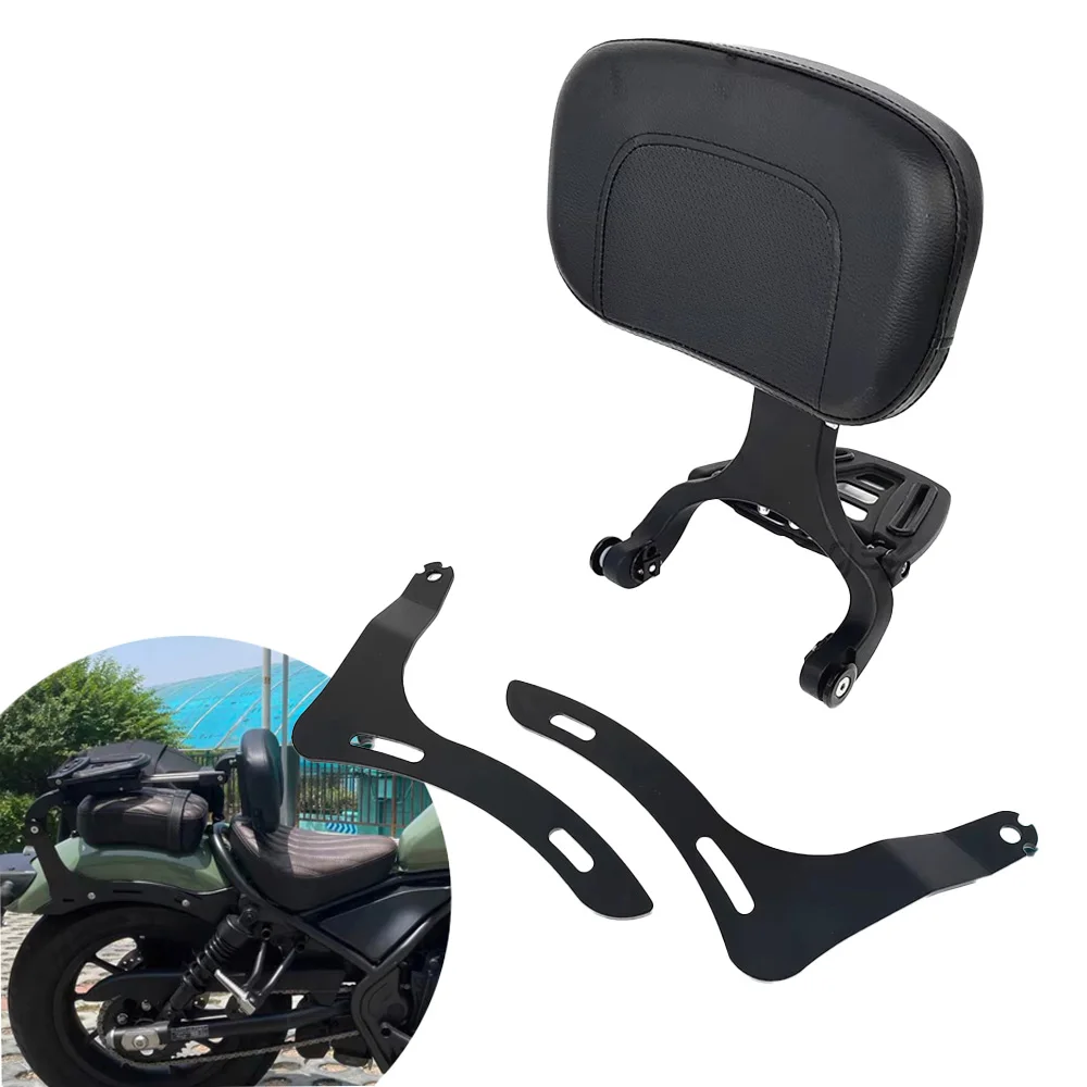 For Honda CMX1100 CM1100 Multi Purpose Detachable Adjustable Folding Rebel CMX 1100 Rider Driver Passenger Backrest Sissy Bar