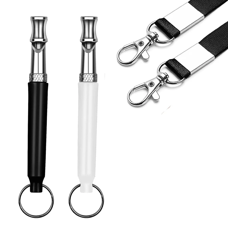 2 Pack Dog Whistle To Stop Barking Neighbors Dog Adjustable Ultrasonic Silent Dog Whistle