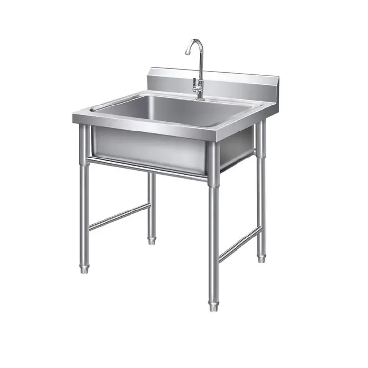 

Коммерческая портативная одинарная мойка из нержавеющей стали для кухни, коммерческая мойка из нержавеющей стали для мытья посуды