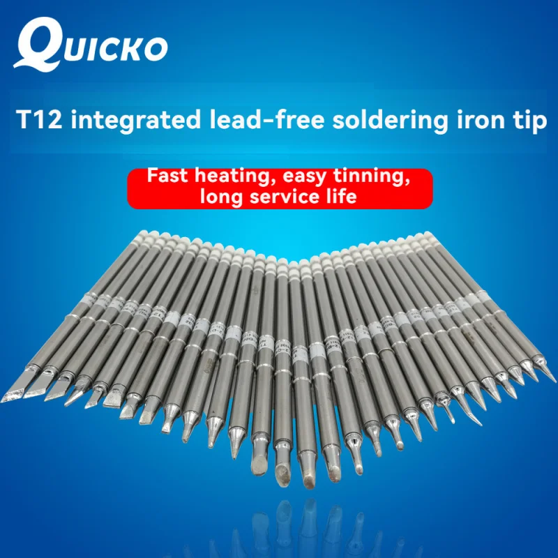 10-100 шт. набор паяльных жал T12 для станции QUICKO FX-951 952 950D FM-2028, высококачественные бессвинцовые сварочные жала для меди 10-100 шт. набор паяльных жал T12 для станции QUICKO FX-951 952 950D FM-2028, высококачественные бессвинцовые сварочные жала для меди