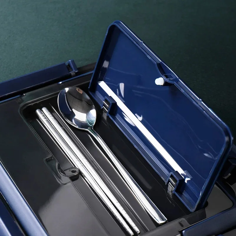 1.6L Electric Lunch Box No Water Required, 304 Stainless Steel Inner Pot, Heats Up Instantly, Keeps Food Warm