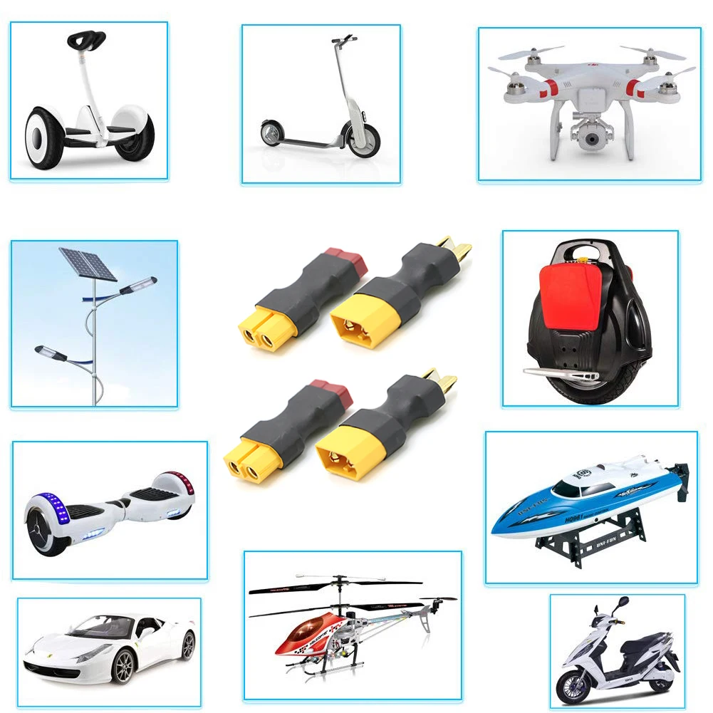 Adaptor Baru XT60 Ke XT90 EC5 Ec3t Deans XT30U Konektor Laki-laki Perempuan 4.0Mm Steker Pisang RC Bagian Kontrol Baterai Lipo DIY