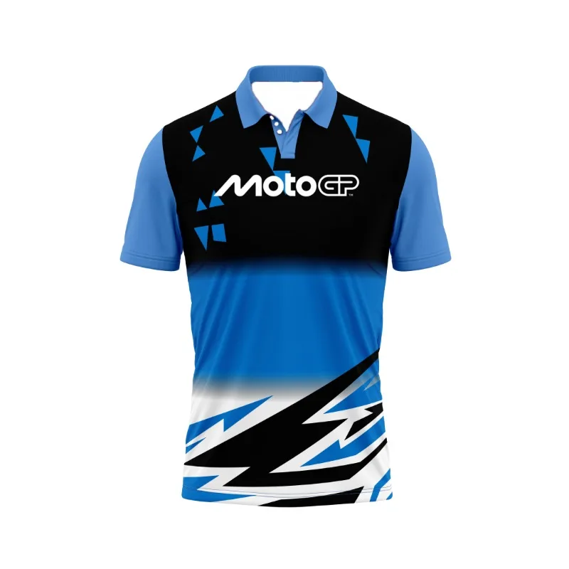 

Summer Men's Motorcycle Riding 3D Printed Quick Drying T-shirt, Short Sleeved Sports Shirt, Fashionable Football Polo Shirt