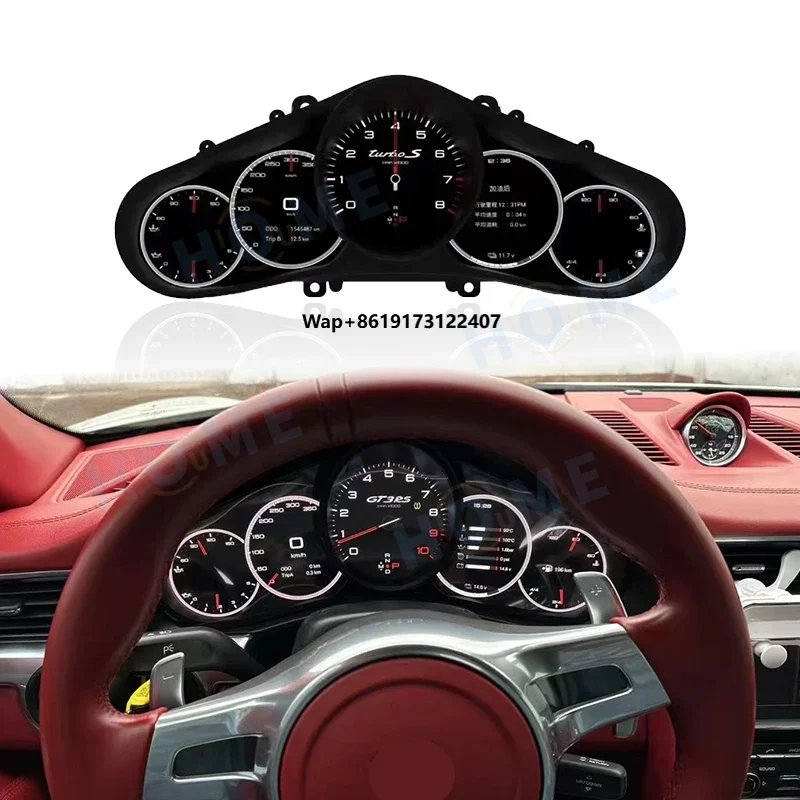 Virtual Cockpit LCD Instrument Panel Dashboard for 911 2010-2019 Speedometer Linux System Virtual Cluster
