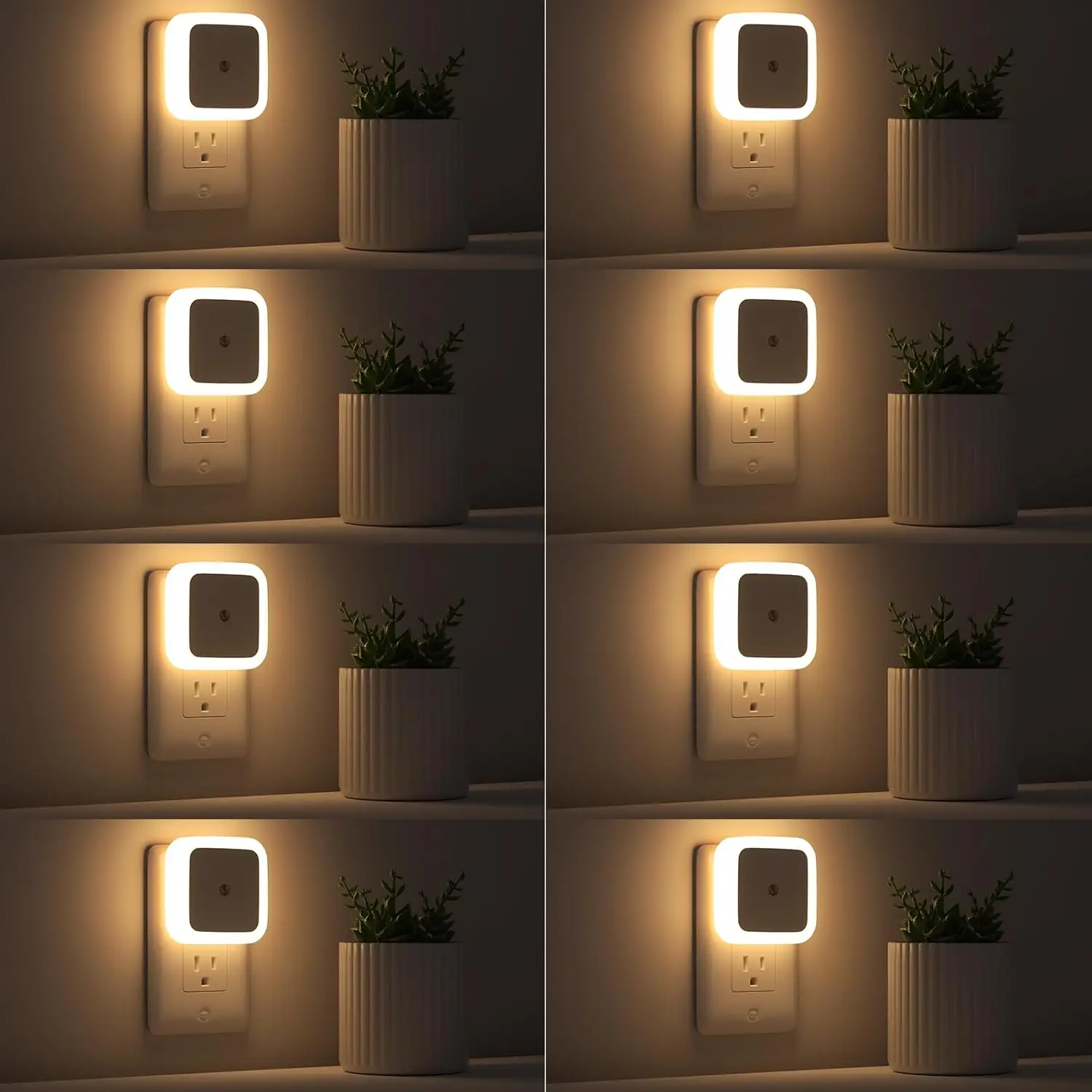 

Sujeet Night Light, Night Lights Plug into Wall 8-Pack, Nightlight Plug in Night Light, Dusk to Dawn Night Lamp Led (Warm White)