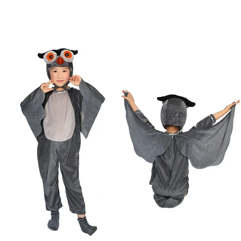 New Children's Animal Performance Costumes Snail Owl Dolphin Hedgehog Costume Halloween Christmas Party Cosplay Jumpsuit