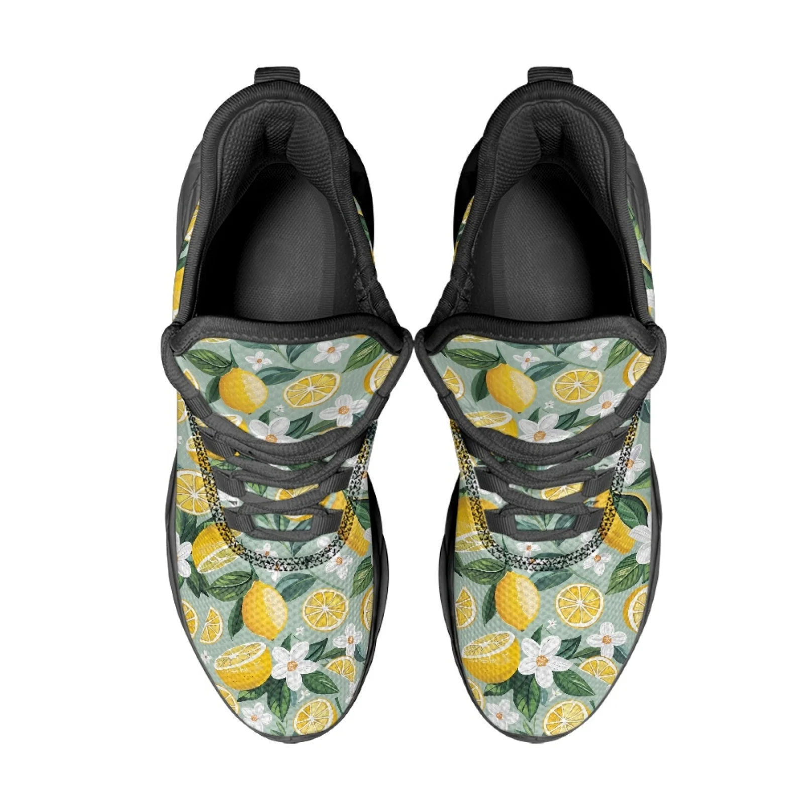PENSTROLL Lemons Lace-Up Athletic Footwear Men's Running Shoes for Mens Casual Men's Racing Shoes