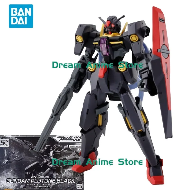 

Bandai Original GUNDAM HG 1/144 Anime Model GNY-004B GUNDAM PLUTONE BLACK Action Figure Assembly Model Toys Gifts for Children