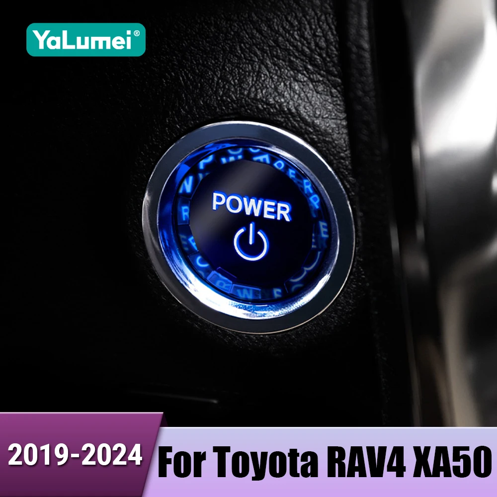 

Crystal Car Engine Start Stop Button Switch Cover Cap Trim Accessories For Toyota RAV4 XA50 2019 2020 2021 2022 2023 2024 Hybrid
