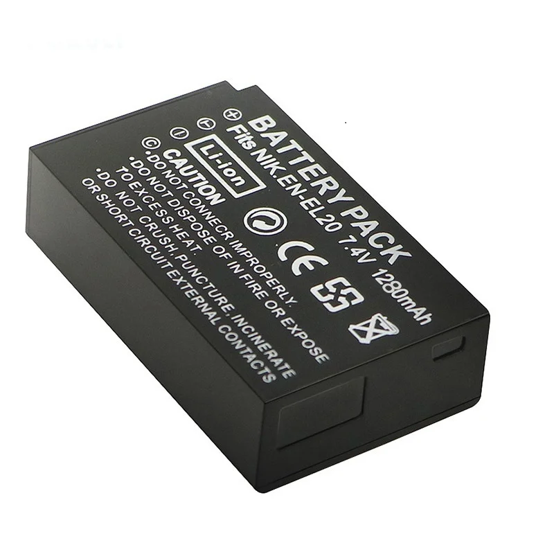 Oryginalne 1280MAH EN-EL20 EN EL20 EN-EL20A bateria dla nikona Coolpix 1 V3 P1000 P950 1 J1 J2 J3 DL24-500 dla Nikon Coolpix A