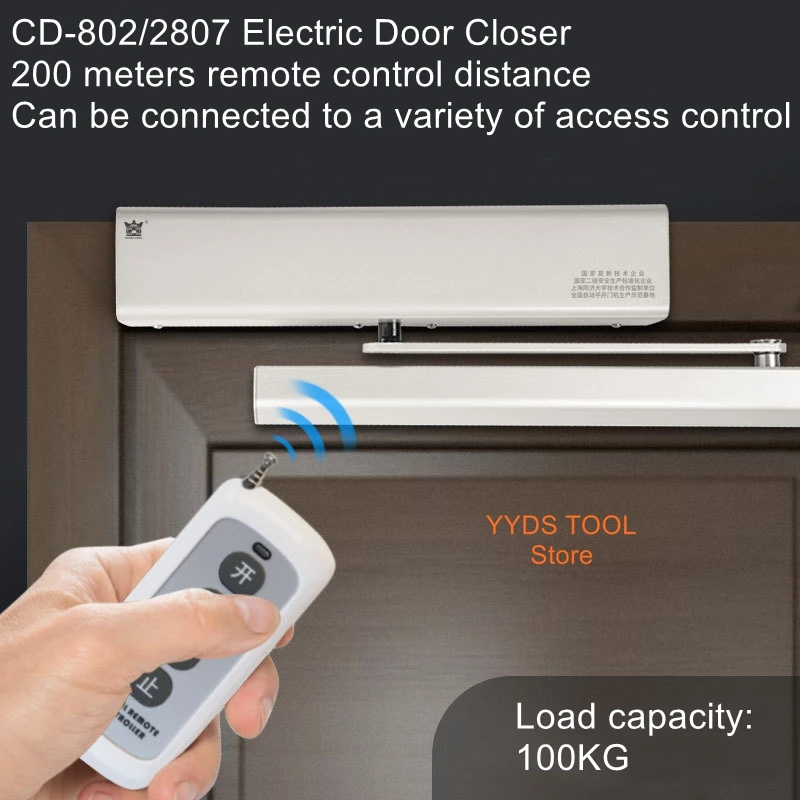 

Electric door closer external switch remote control access control sensor automatic swing door unit