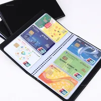40/120 Leather Cards ID Credit Card Holder Book Case Organizer Business Cards ID Container Credit Card Holder Case