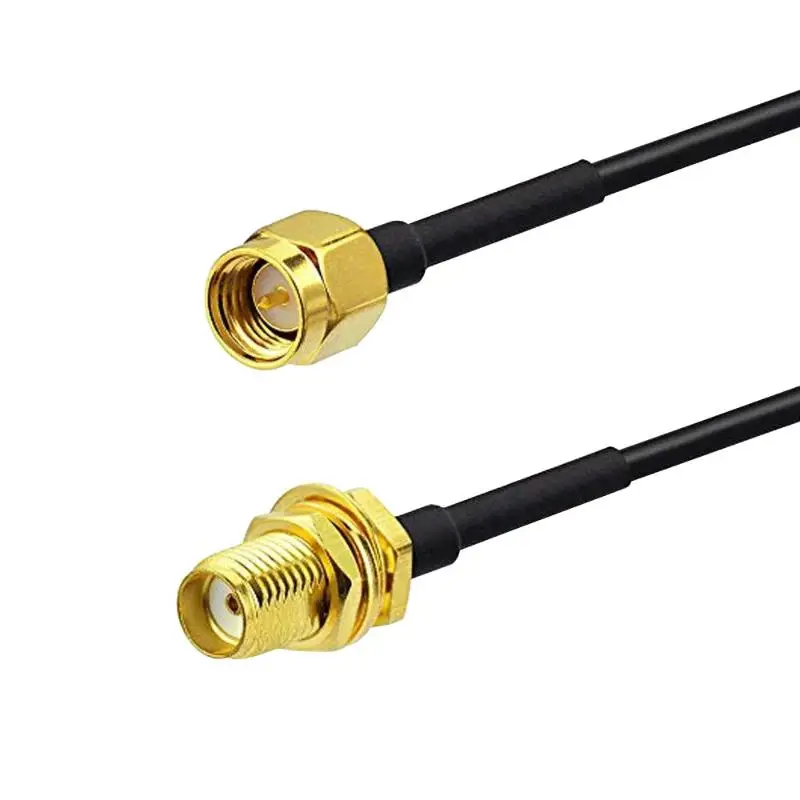 Cable SMA a conector SMA RG174 Cable de extensión de antena enrutador 1 pieza 5m Cable de extensión RF Cable convertidor alimentador de cobre