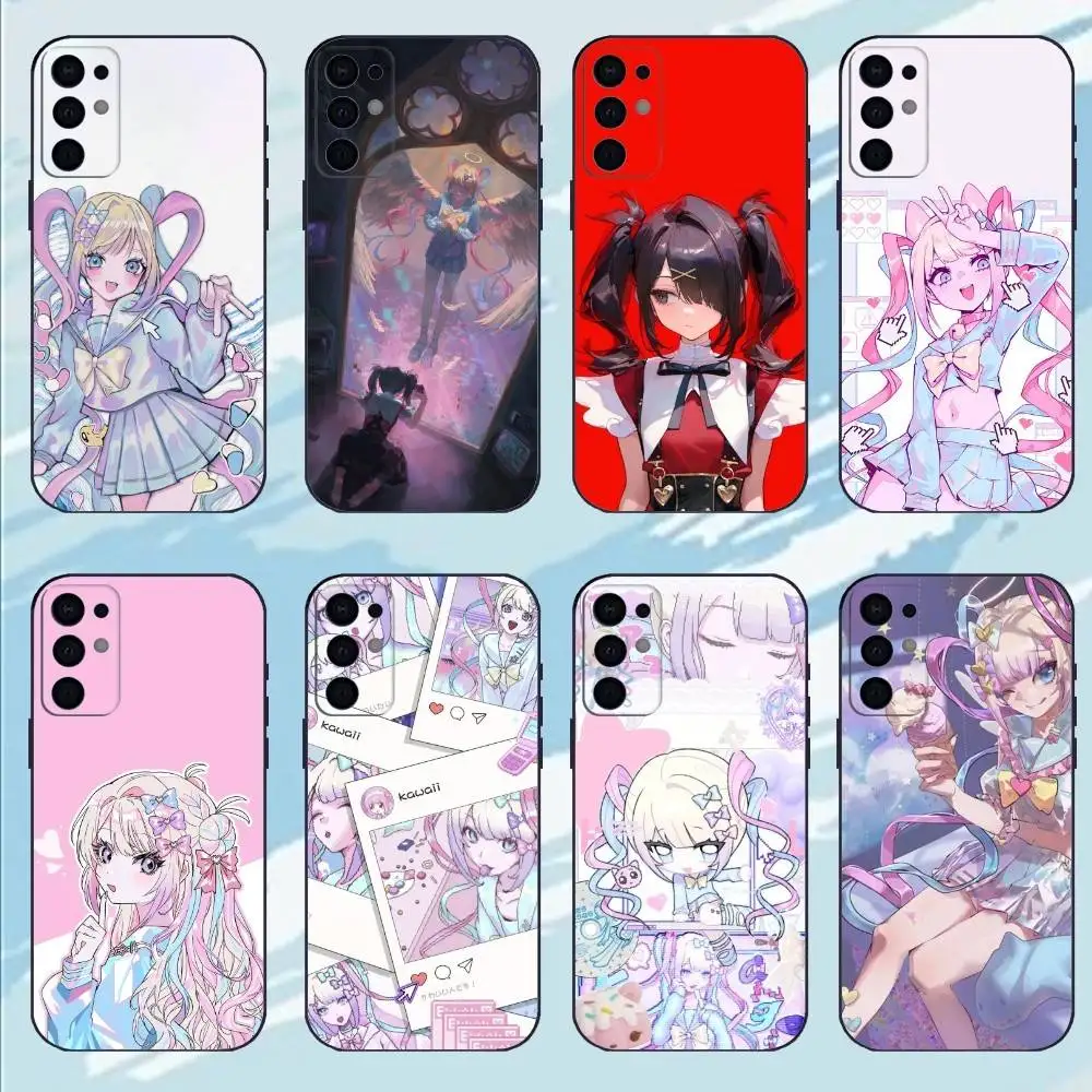

Game N-NEEDY GIRL OVERDOSE Phone Case For Samsung S25,S24,S23,S22,S21,S20,Plus,Soft Black Shell