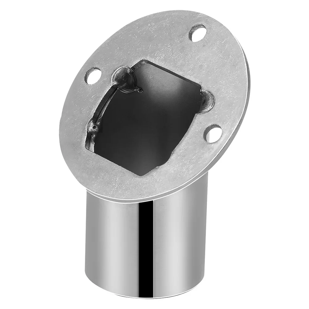 1 قطعة شطبة شفة مقعد الفولاذ المقاوم للصدأ قابل للتعديل دش الستار قضيب حامل جدار جبل الفضاء إنقاذ الحمام تركيبات قوس