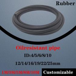Customizable black smooth nitrile rubber hose, low-pressure oil resistant hose, cord, black rubber hose