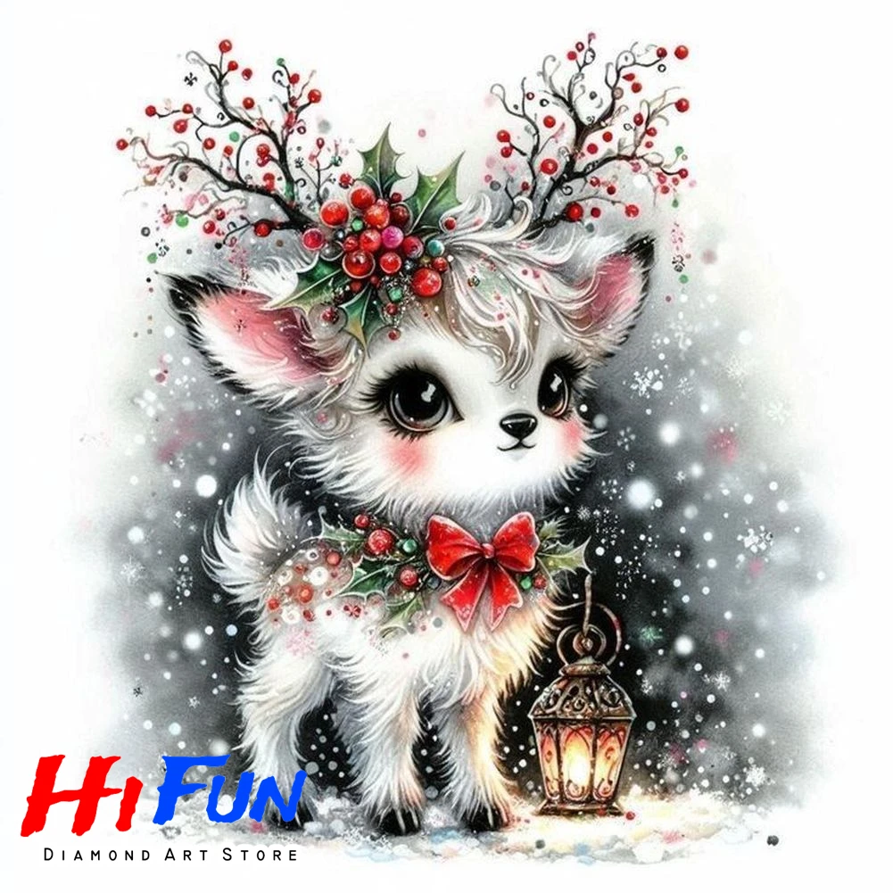 Embroidery Xmas Decorations - Tam Kaplama Elmas Nakış Boyama Çapraz