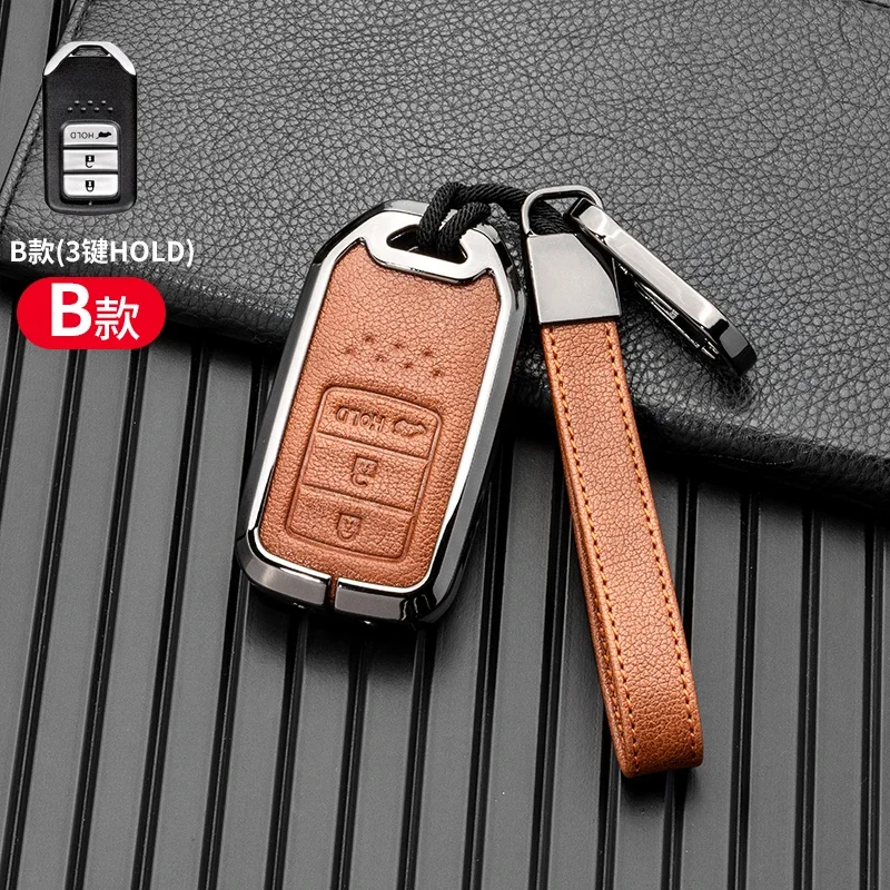 

Car Remote Key Case Cover Shell For Honda Fit GP5 Shuttle Gp8 JADE VEZEL City Civic Jazz BRV Accessories Keychain