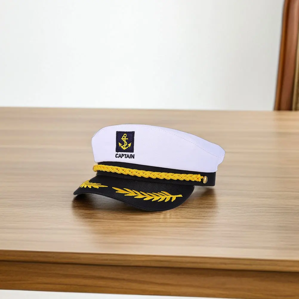 1 set set sciarpa cappello da marinaio set accessori costume nautico per uomo donna cappello da capitano nave adulto