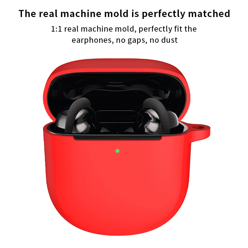 For Bose QuietComfort Earbuds 2 Silicone Earphone Case Soft Full Protective Cover Anti‑Drop Dust‑Proof Portable Earbuds Shell view 4