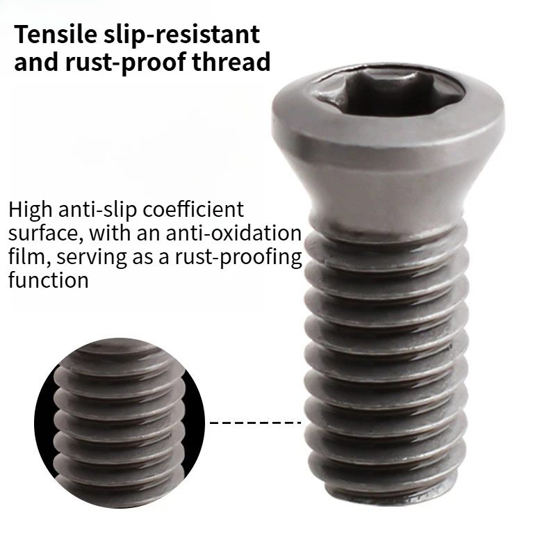 Vite Torx CNC M1.6 M1.8 M2.0 M2.2 M2.5 M3.0 M3.5 M4.0 M5.0 M6.0 Set di viti portautensili per tornio + 1 cacciavite CNC