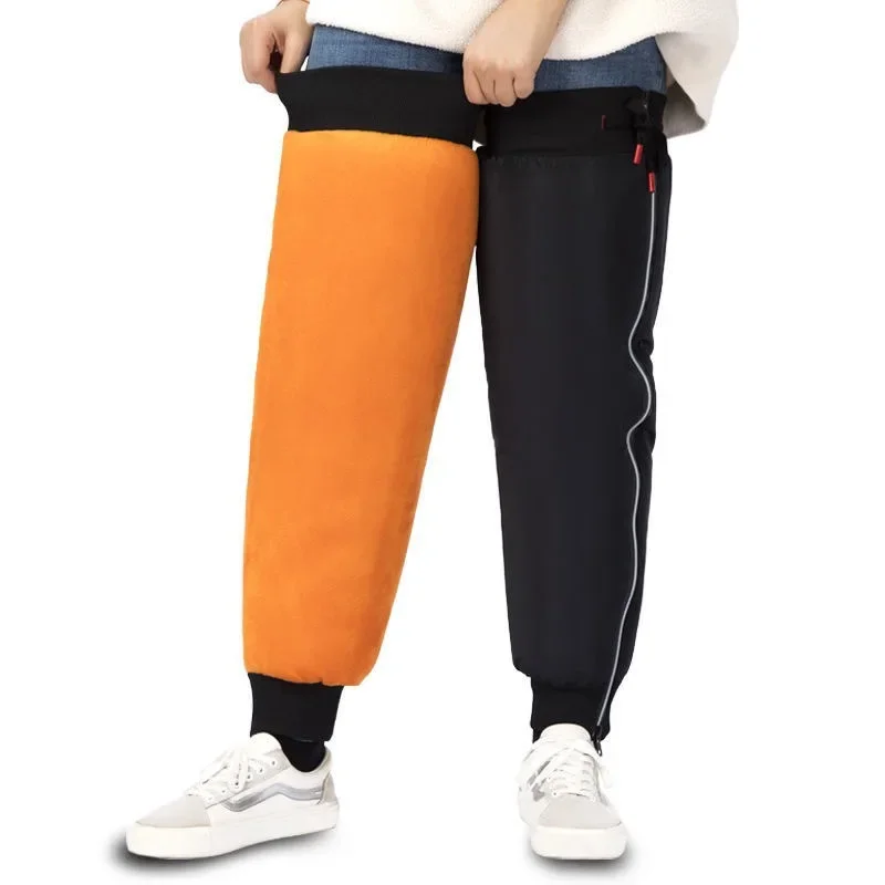 

Полезные мотоциклетные флисовые наколенники, мужские водонепроницаемые и теплые зимние велосипедные морозостойкие женские гетры для электромобиля, чтобы блокировать