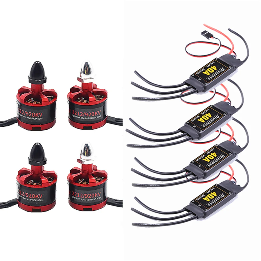 

40A ESC 2-4S Brushless ESC With BEC Electronic Speed Controller + 2212 920kv Motor 2-4s For F450 F550 RC Helicopter Quadcopter