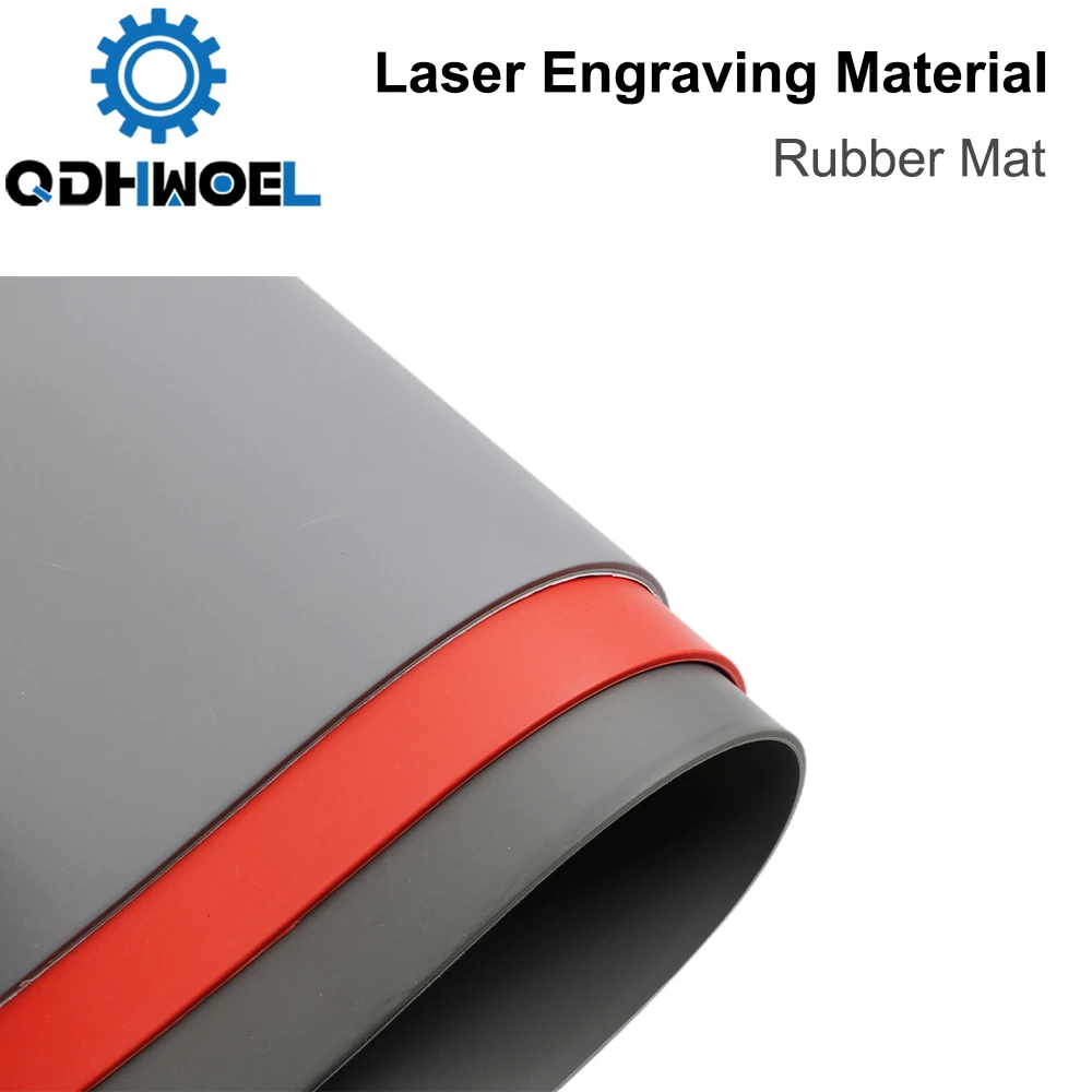 QDHWOEL Rubber Mat Laser DIY Engraving Materials for Laser Engraving & Marking Machine The DIY Printing and Engraving Materials