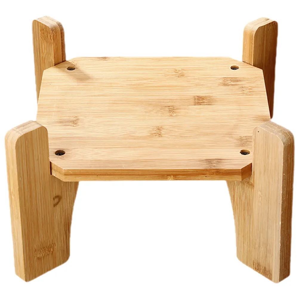 Wood Dispenser Stand Stable Wood Base Beverage Holder Multi-Functional Flower Pot Plant Display Drink Dispenser Stand