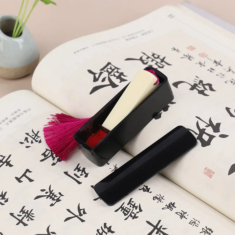 Stamp Carving Seal Blank  Resin Seal Carving Material Stamp Beginner Exquisite Painting Calligraphy Name Seal DIY Pendant Stamp