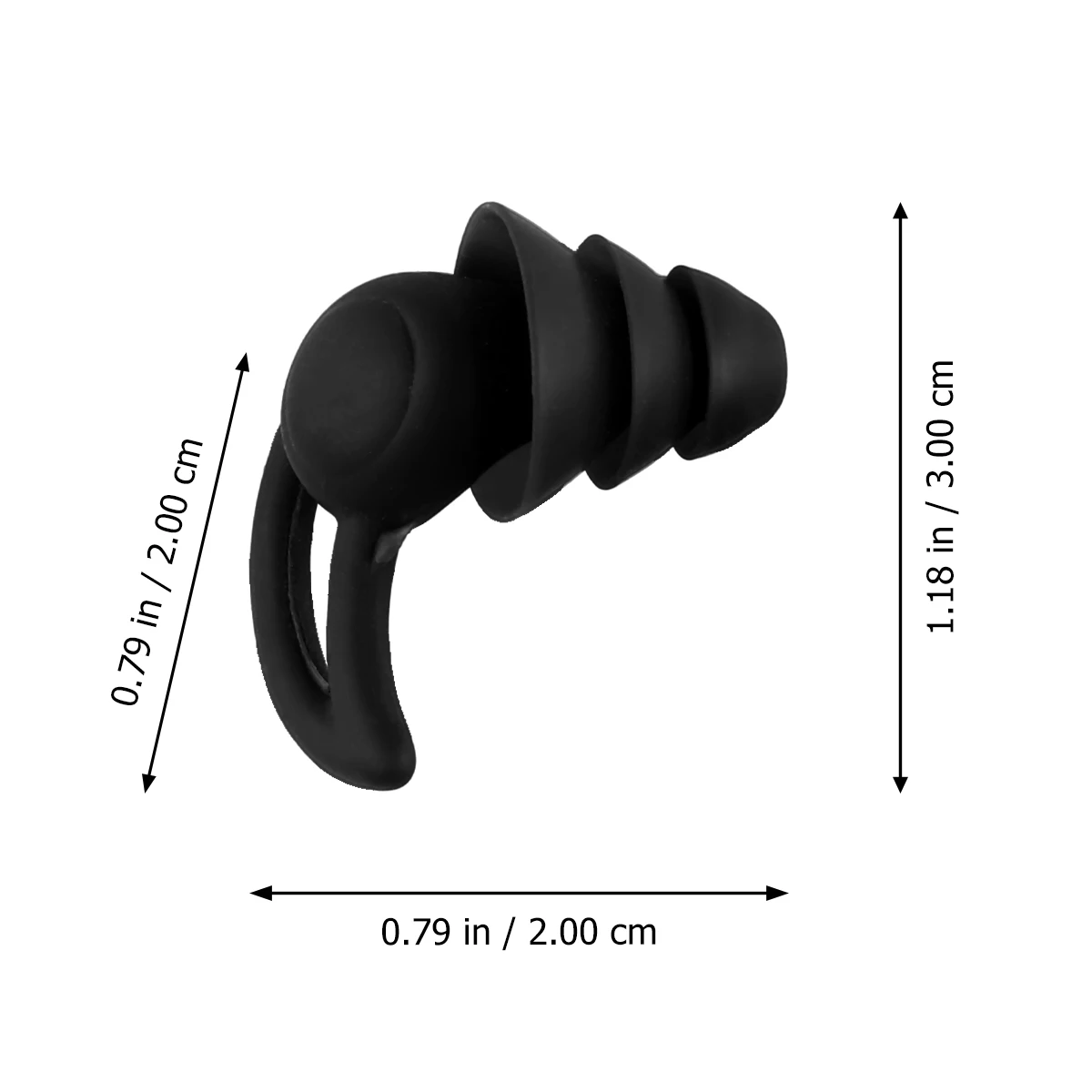 

1Pair Antinoise Earplugs Silicone Material Easy to Use Clean for Sleeping Snoring Concerts Airplanes Earplugs for Sleeping