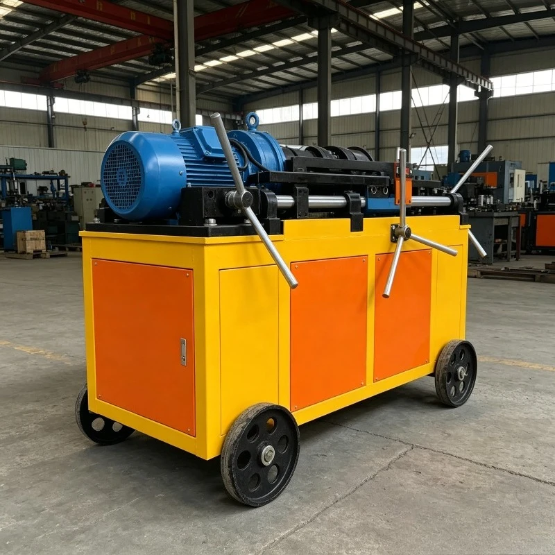 Customizable Heavy Duty Rebar Threader Machine Smooth Thread Rolling For Foundation Tunnel And Building Steel Reinforcement Jobs