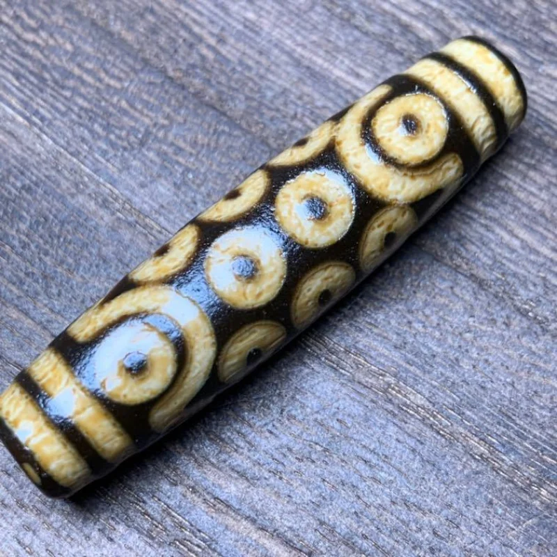 Factory Wholesale Tibetan Tooth Yellow 21 Eye Tibet Beads High Oil Agate Tibet BeadsdiyOrnament Pendant Ornaments Ornament